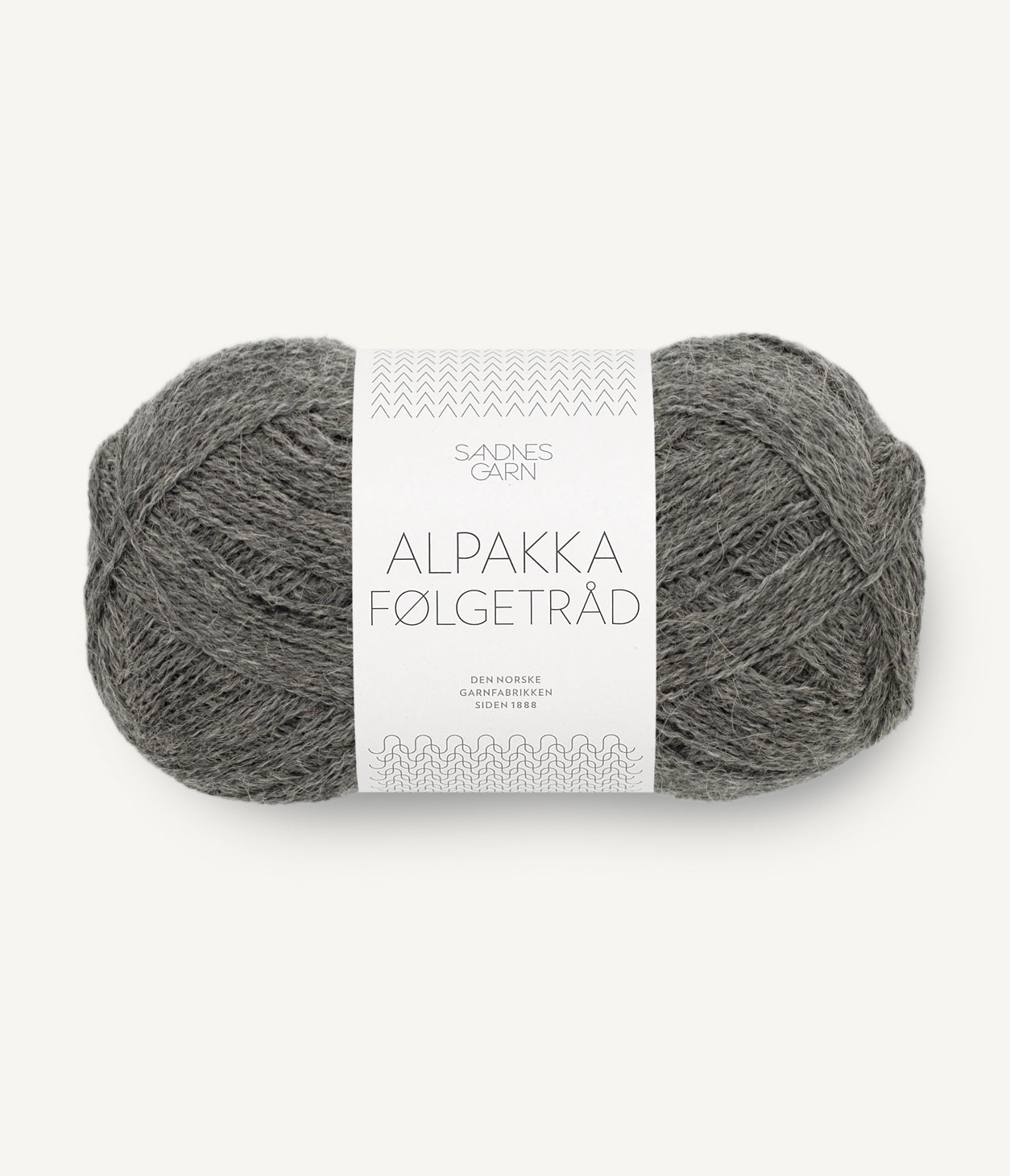 1053 Mørk Gråmelert - Alpakka Følgetråd - Sandnes garn - Garntopia