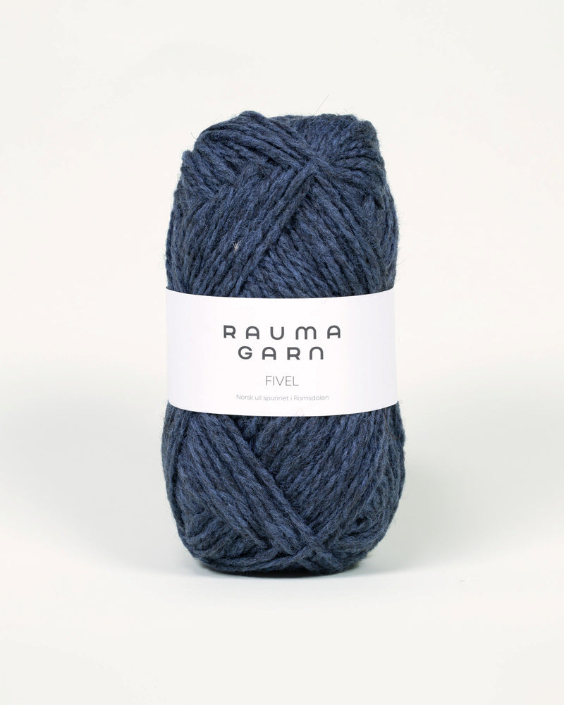402 Mørk petrol melert -	Fivel - Rauma Garn - Garntopia