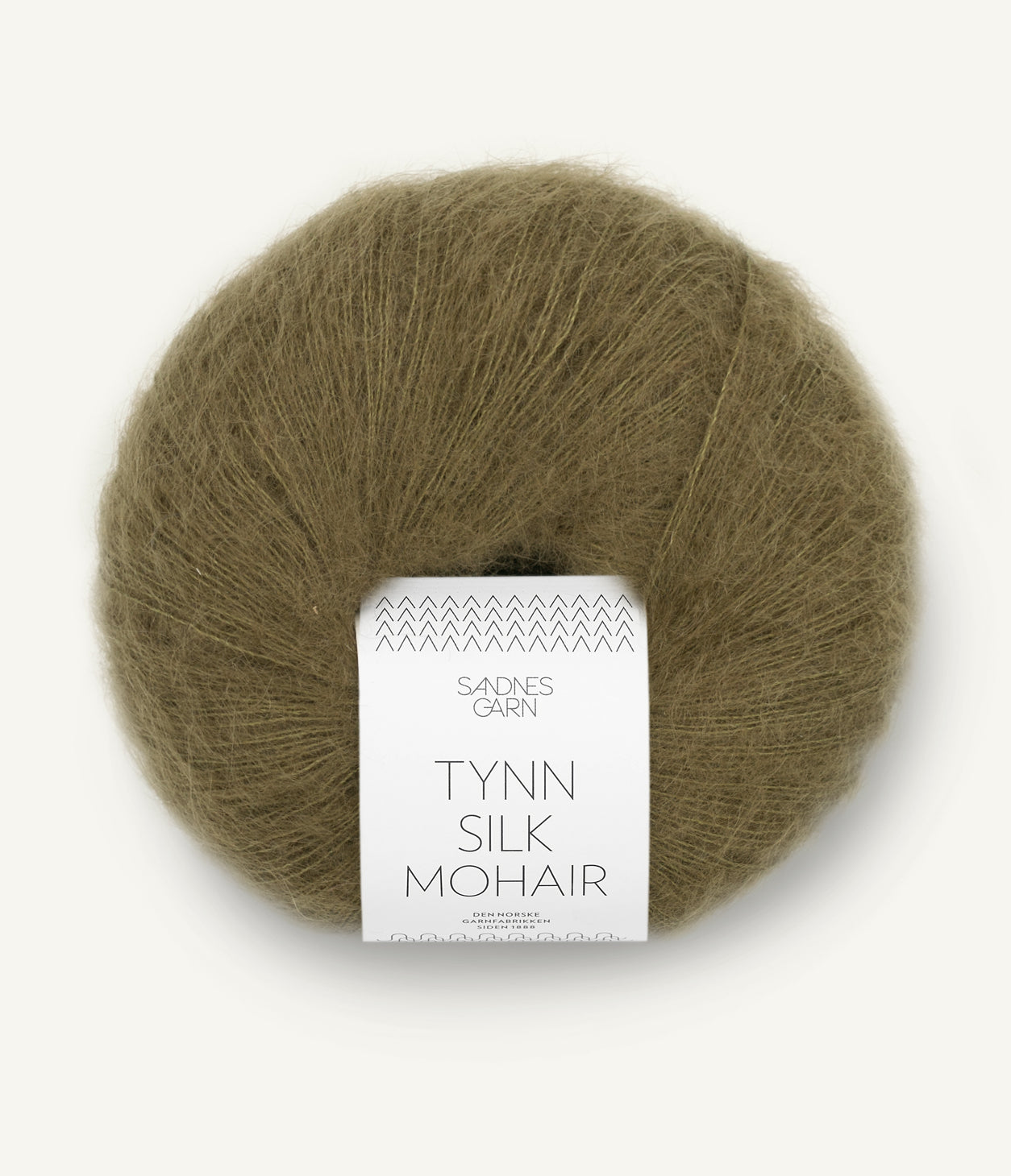 9873 Dark Olive -	Tynn Silk Mohair - Sandnes garn - Garntopia