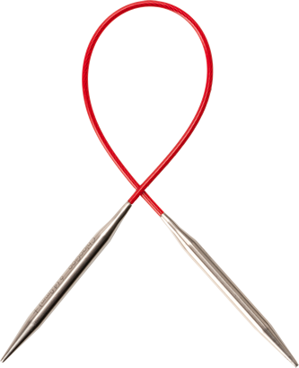 Red Lace Circular Needle 40 cm - 3 mm
