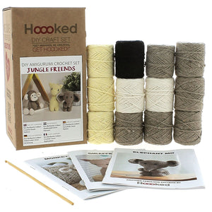 DIY Jungle Friends Heklekit - Hoooked Yarn