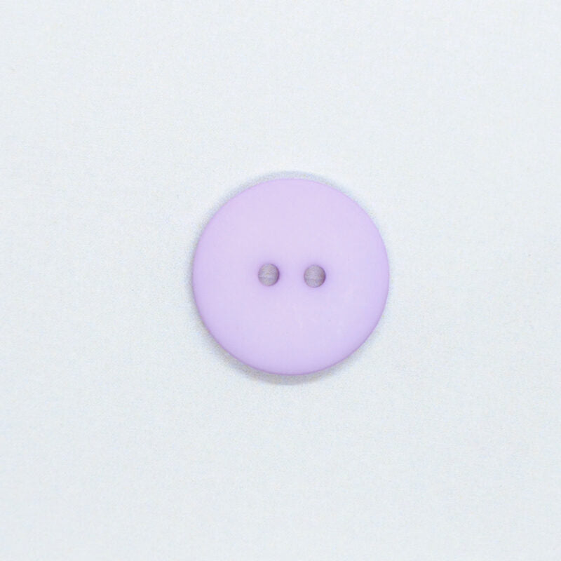 Plastknapp 2 hull - Lilla - 22 mm - Villy Jensen - Garntopia