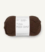 3082 Mørk Brun - Tynn Peer Gynt - Sandnes garn - Garntopia