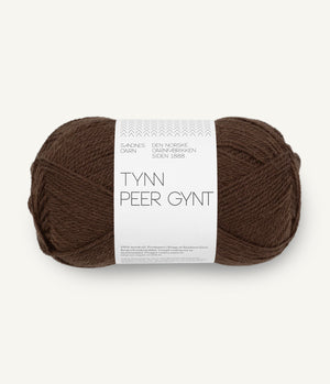 3082 Mørk Brun - Tynn Peer Gynt - Sandnes garn - Garntopia