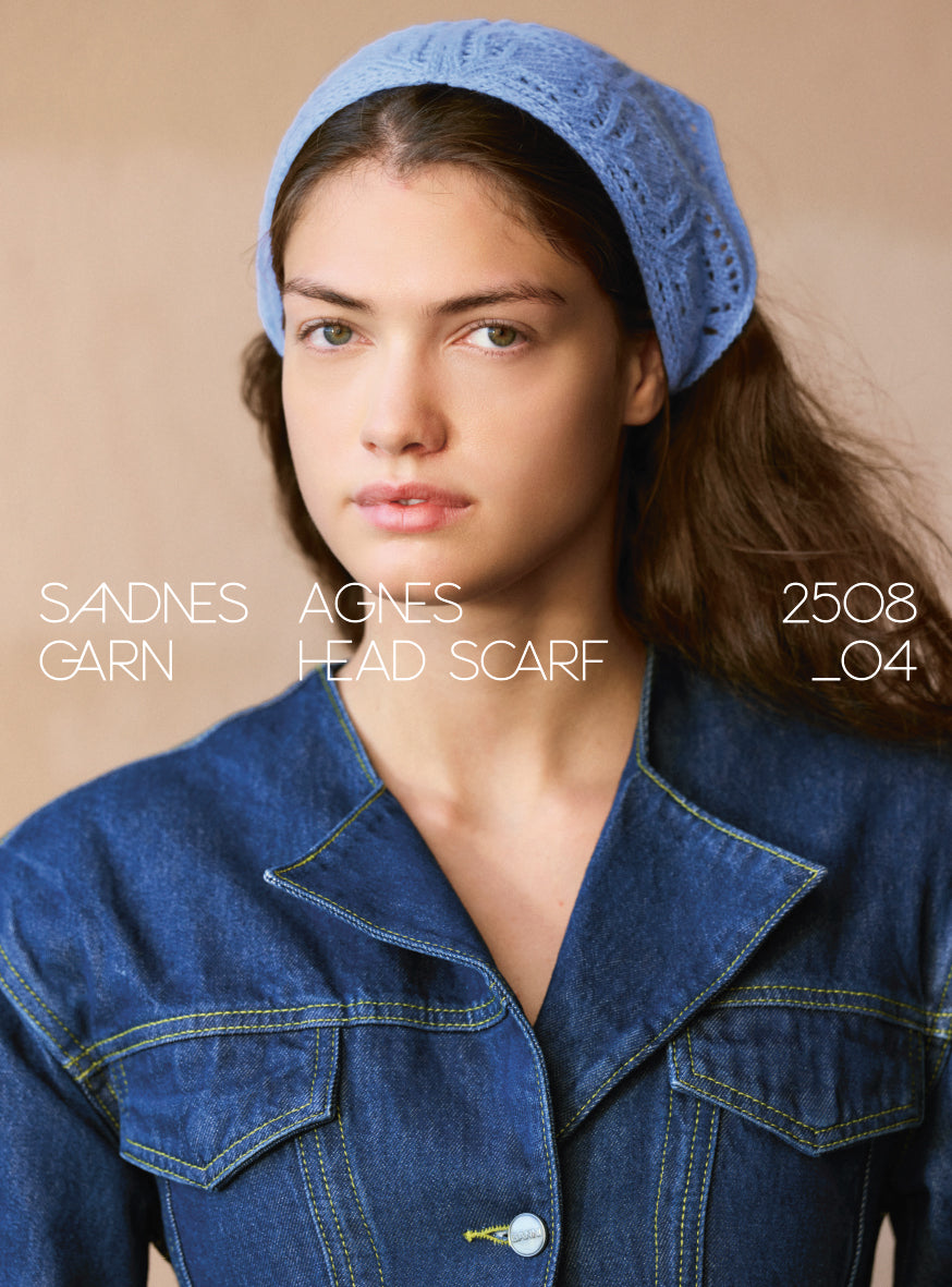 2508 - Cashmere - Nr. 4  Agnes Head Scarf - Sandnes garn - Garntopia