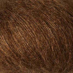 Mørk Cognac -	Soft Silk Mohair