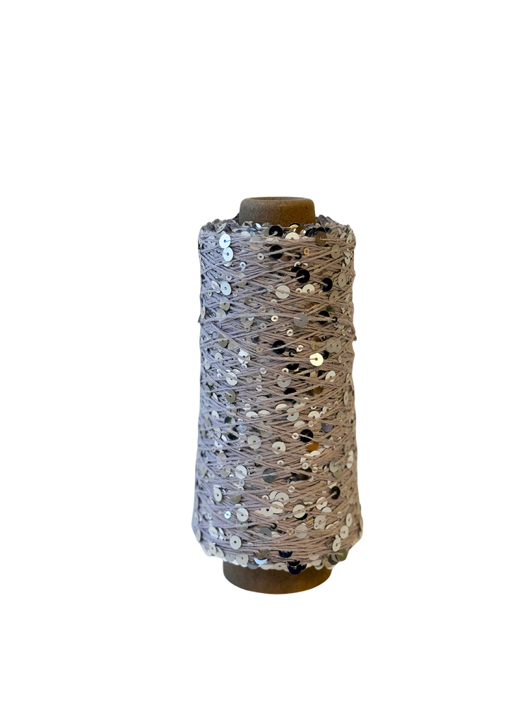 Stone Grau - Paillettengarn 200gr
