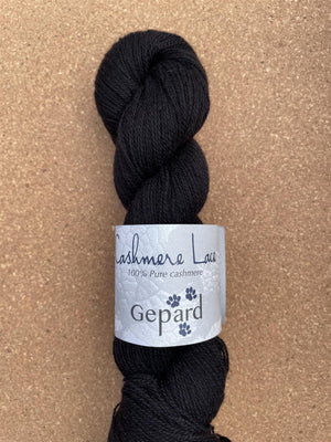 599B Sort - Cashmere Lace - nøste - Gepard Garn - Garntopia