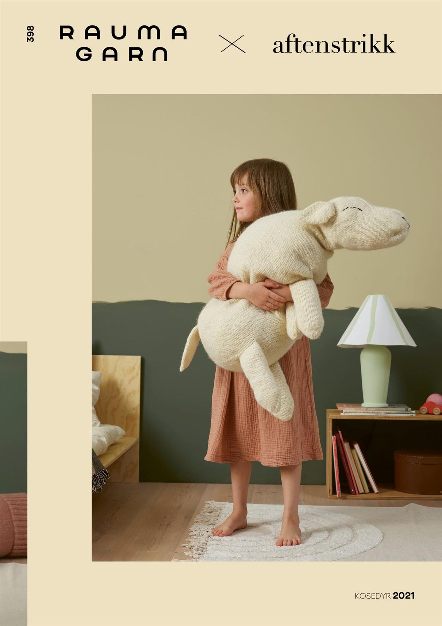 398 - AFTENSTRIKK KOSEDYR - Rauma Garn - Garntopia