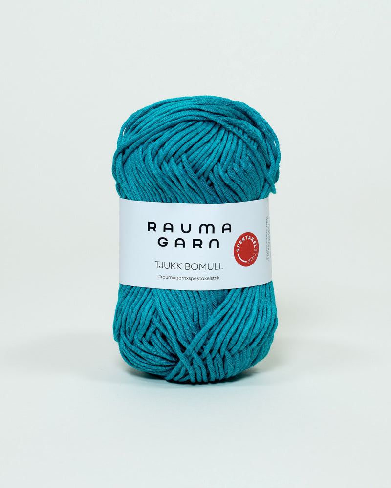 353 Turkis  - Tjukk Bomull - Rauma Garn - Garntopia