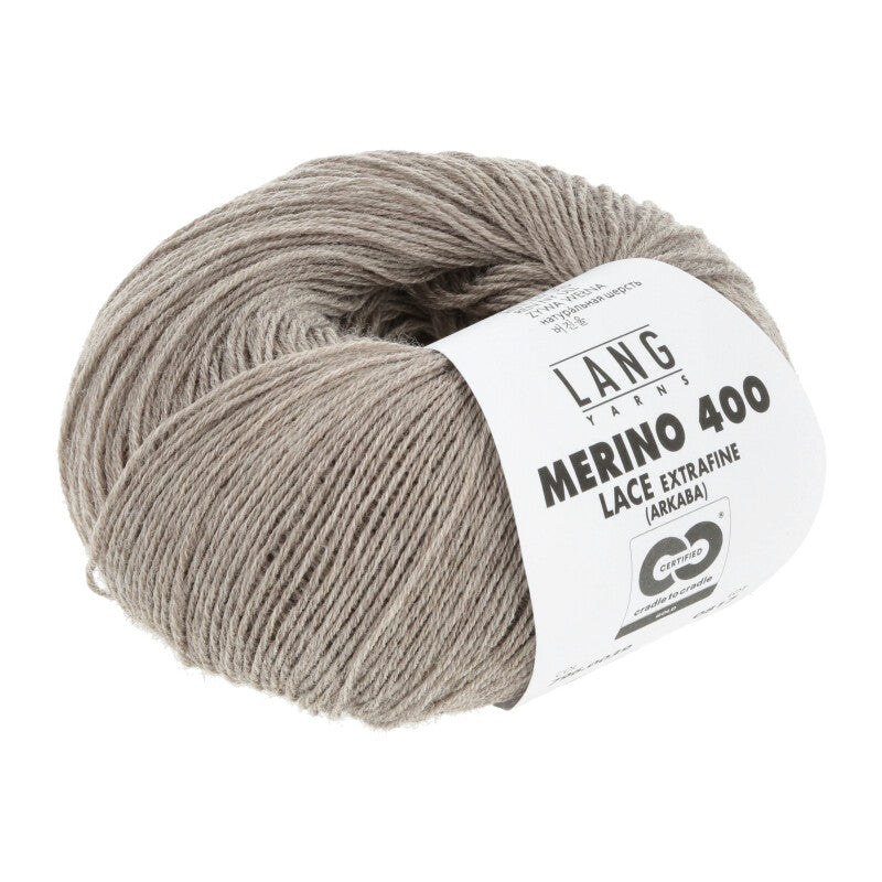 39 Camel Melange -	Merino 400 Lace - Lang Yarns - Garntopia
