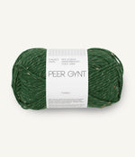 8085 Skoggrønn m/ Natur Tweed -	Peer Gynt
