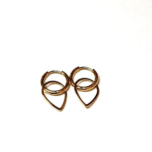 My Pearl - Stitch Marker Earrings - Dropi - Gold - SILFA ehf - Garntopia