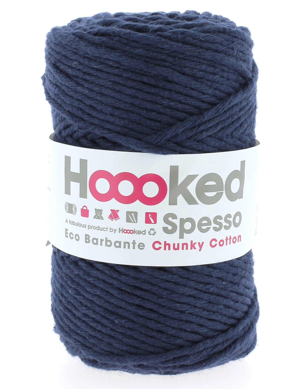 Marine - Spesso Chunky Cotton 200g - Hoooked Yarn - Garntopia