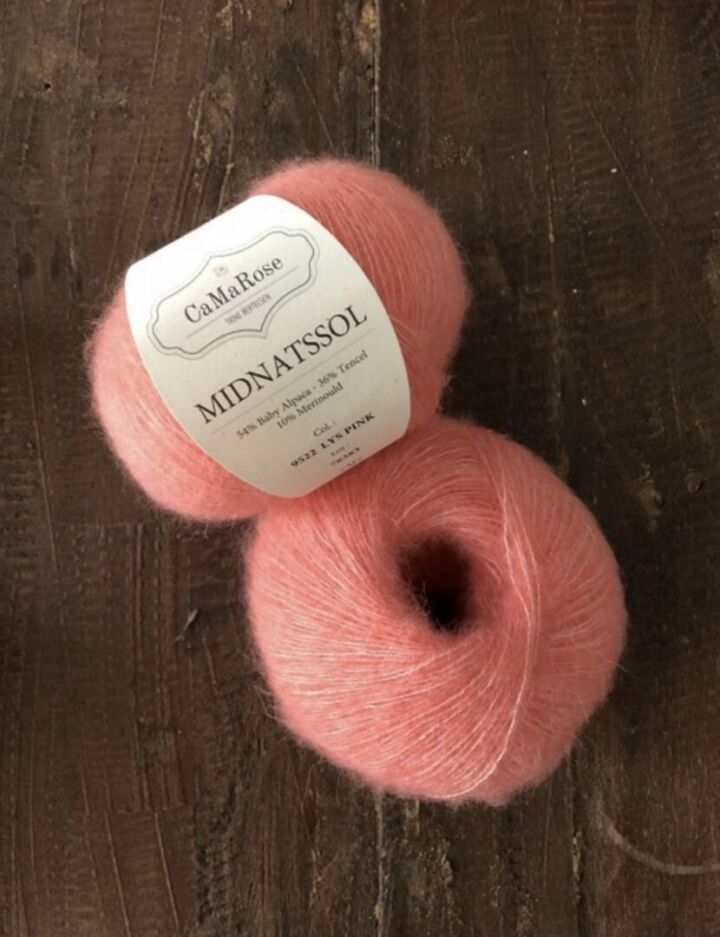 9522 Lys pink  - Midnatssol - CaMaRose - Garntopia
