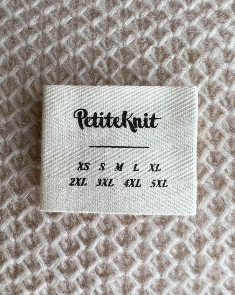 "XS S M L XL 2XL 3XL 4XL 5XL"-LABEL - PetiteKnit - Garntopia