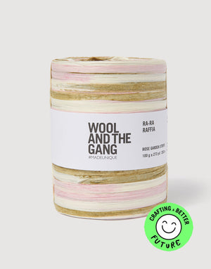 Rose Garden -  Ra-Ra Raffia Stripe - Wool and the gang - Garntopia