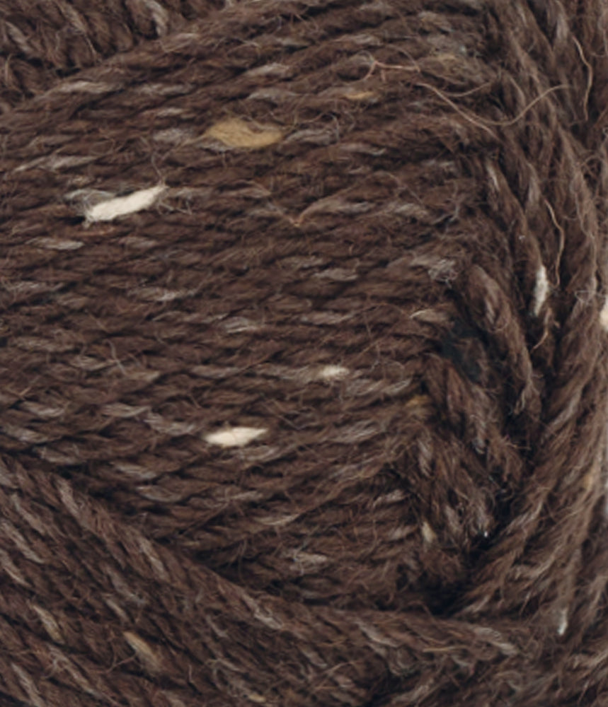 3085 Mørk Brun m/ Natur Tweed -	Peer Gynt