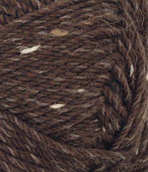 3085 Mørk Brun m/ Natur Tweed -	Peer Gynt