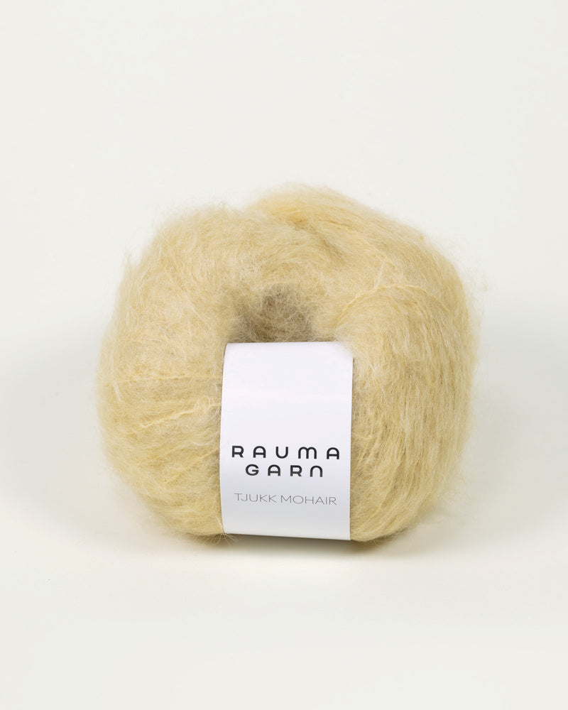 Tjukk Mohair 005 Lav -	Tjukk Mohair - Rauma Garn - Garntopia