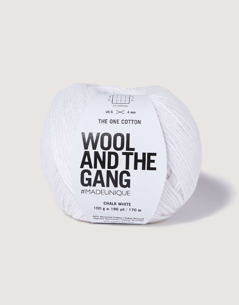 Chalk White - The One Cotton - Wool and the gang - Garntopia