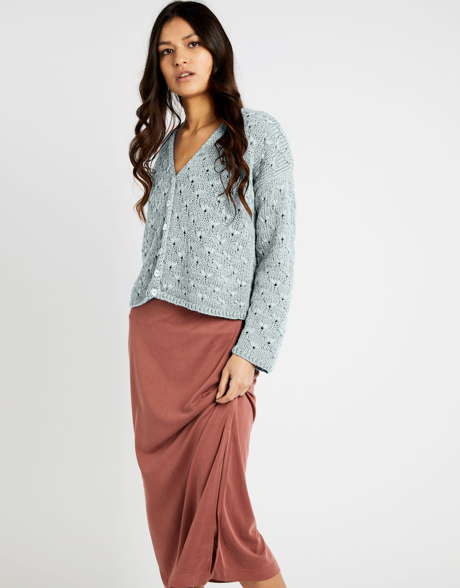 Moloko Cardigan - Papir - Wool and the gang - Garntopia