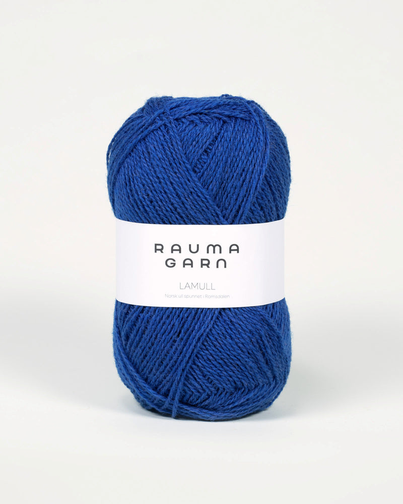 L68 Bondeblå -	Lamullgarn - Rauma Garn - Garntopia