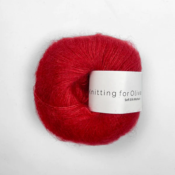 Ribsrød -	Soft Silk Mohair - Knitting for Olive - Garntopia