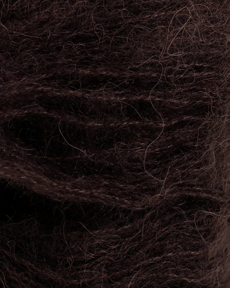 422 Mørk brun -	Alpaca Silk