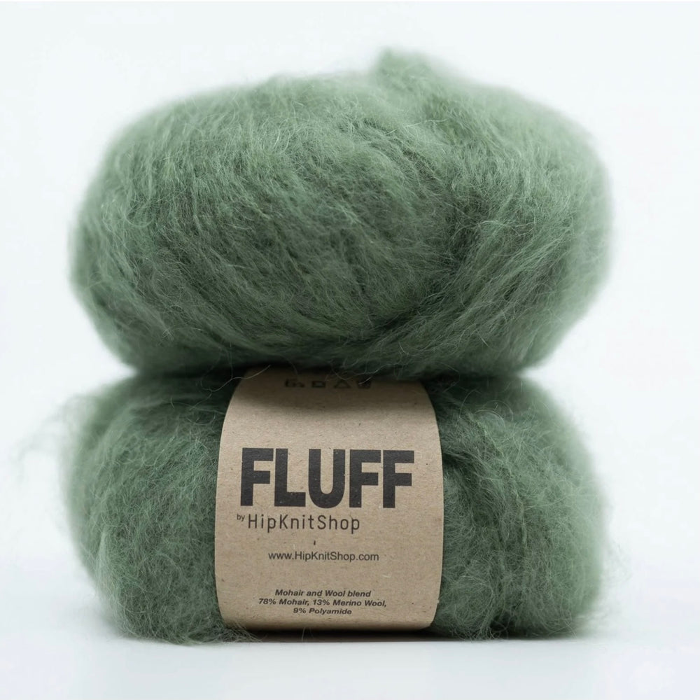 Oliven Grønn - Fluff - HipKnitShop - Garntopia