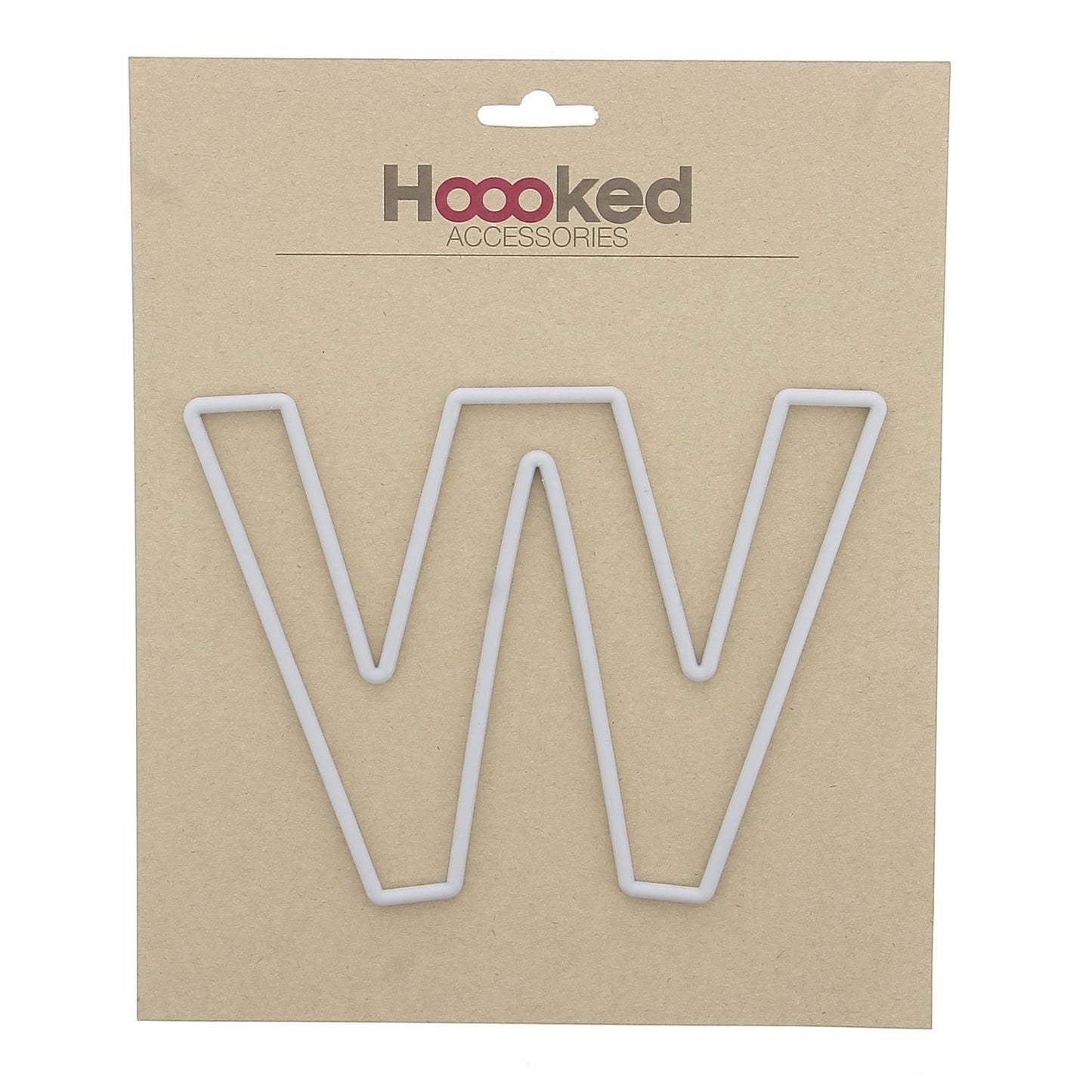 Bokstavramme W - Heklerammer 15 cm - Hoooked Yarn - Garntopia