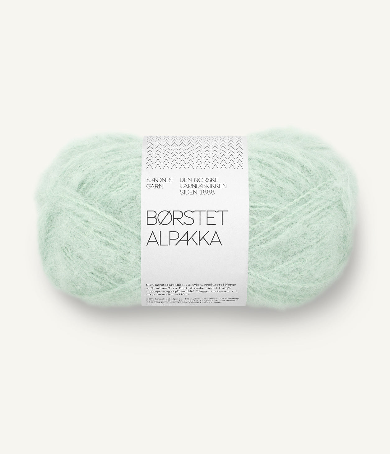 7911 Mint Green -	Børstet alpakka - Sandnes garn - Garntopia