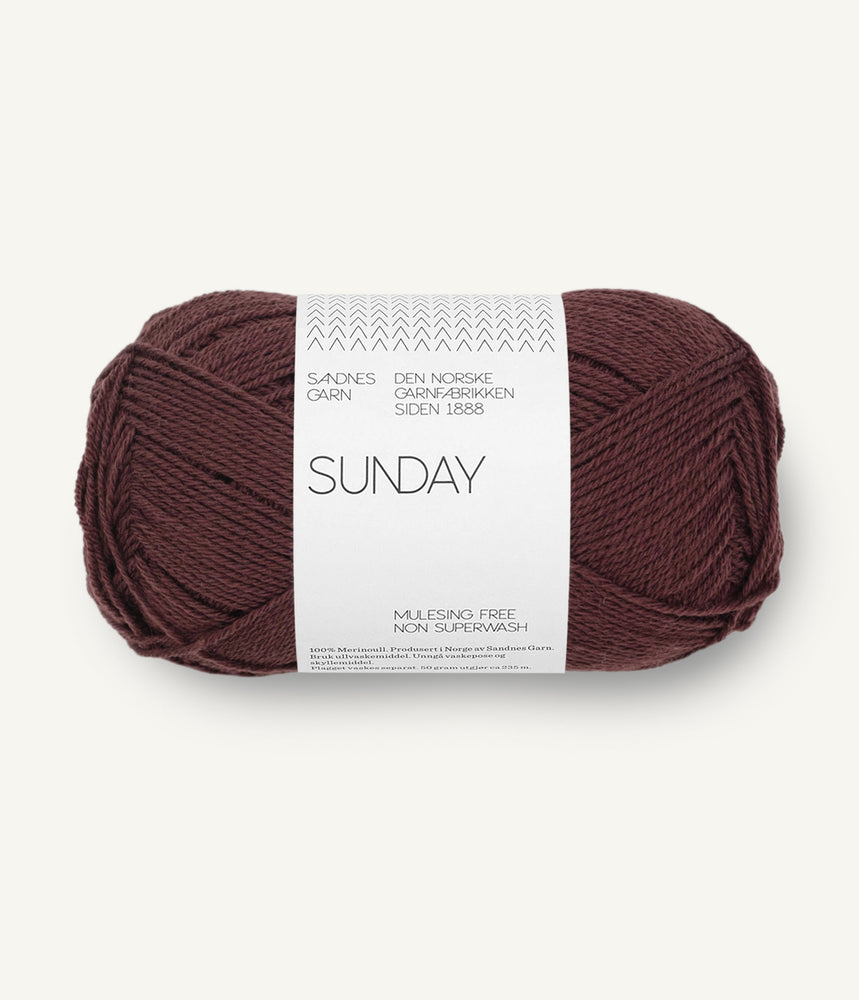 4381 Dark Fudge -	Sunday - Sandnes garn - Garntopia