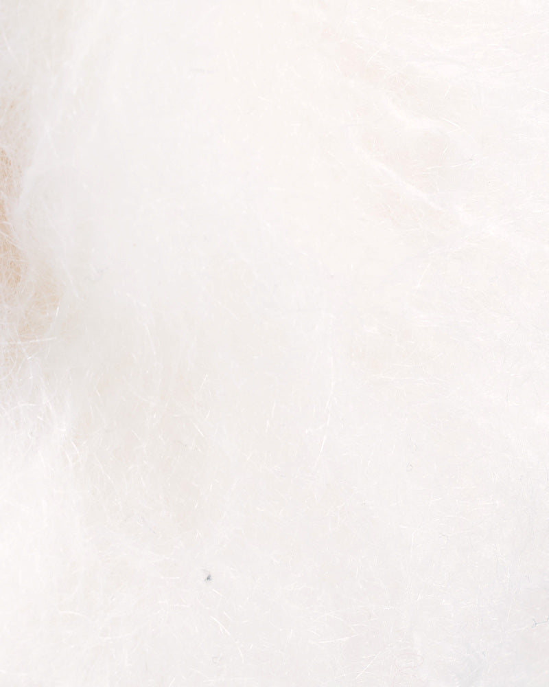 Tjukk Mohair 001 Hvitveis -	Tjukk Mohair - Rauma Garn - Garntopia