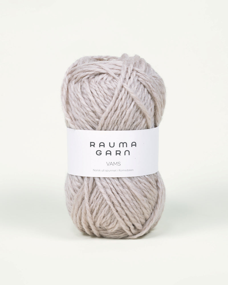 100 Gråbeige -	Vams - Rauma Garn - Garntopia