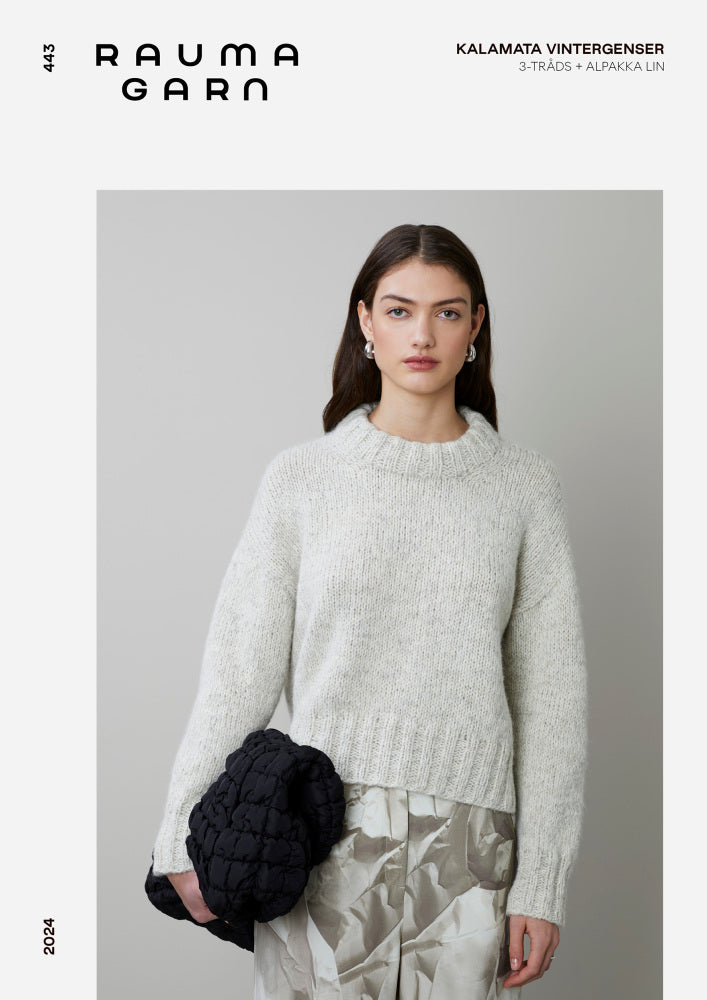443 Kalamata Vintergenser - papiroppskrift - Rauma Garn - Garntopia
