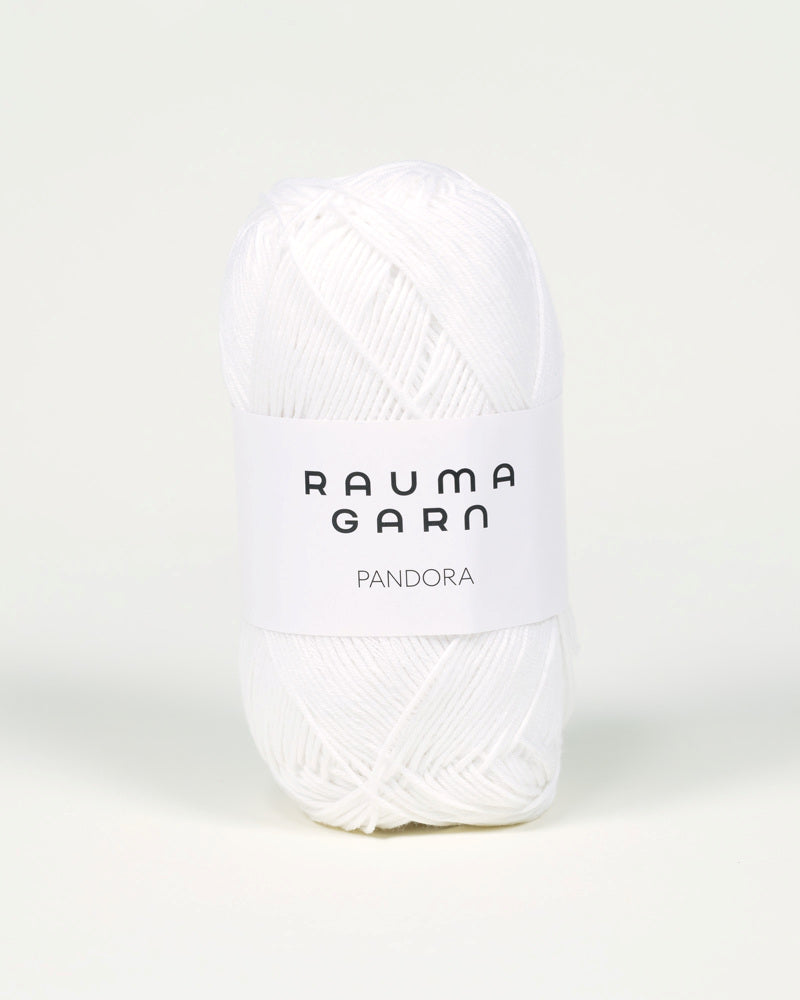 221 Kremhvit -	Pandora - Rauma Garn - Garntopia