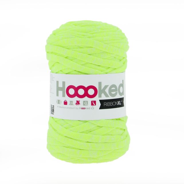 Laser Lemon -	Ribbon XL Neon - Hoooked Yarn - Garntopia
