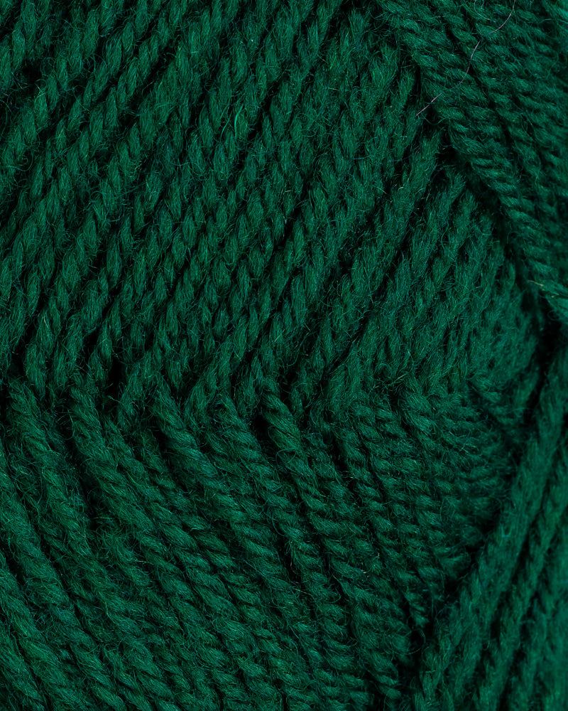 123 Dyp Grønn -	3-tr Strikkegarn - Rauma Garn - Garntopia