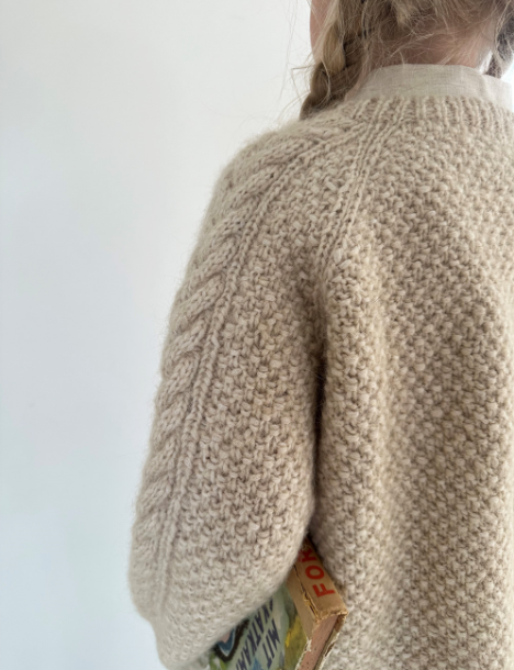 Le Knit - Siri Cardigan Junior - Papir