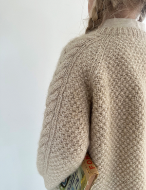 Le Knit - Siri Cardigan Junior - Papir