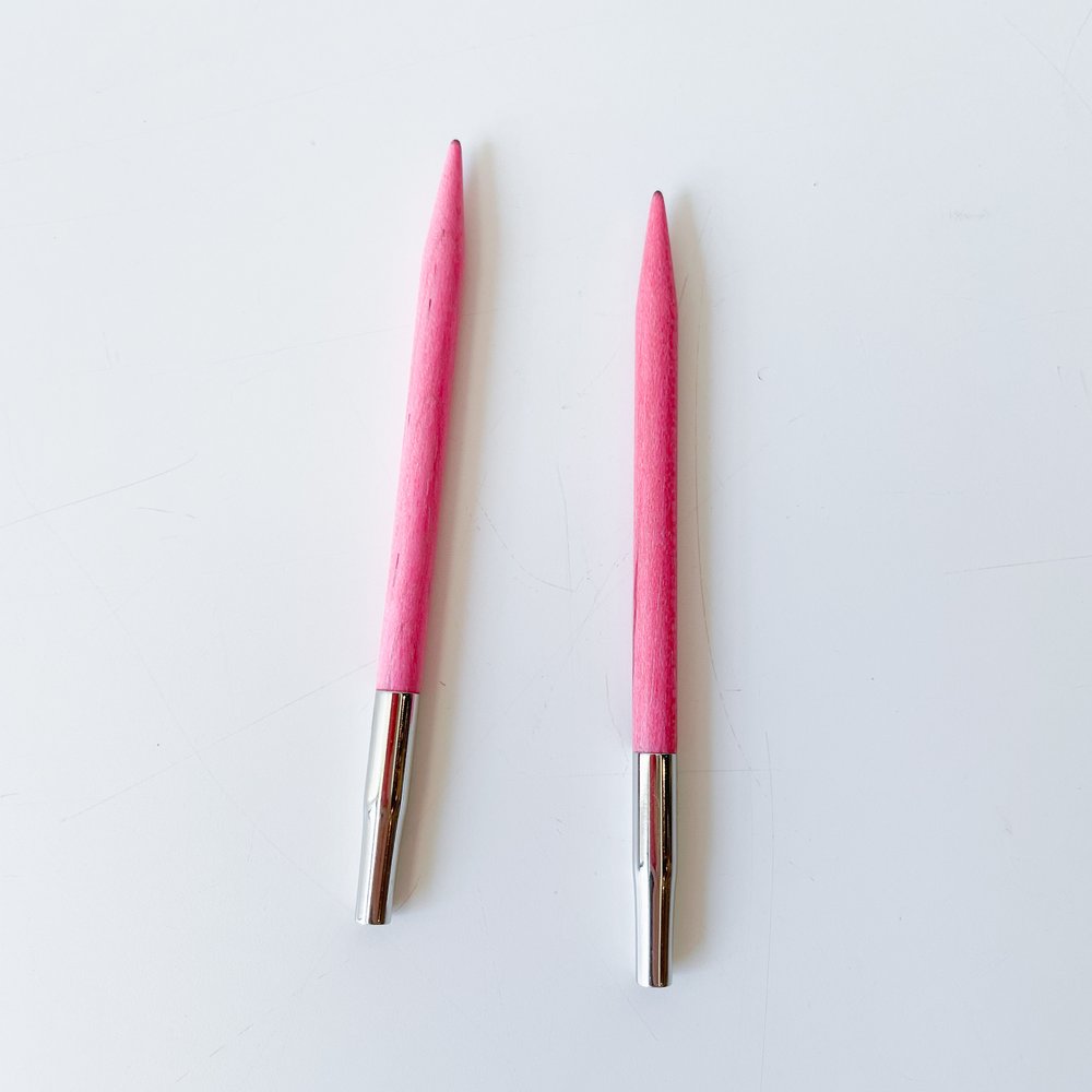 Blush Utskiftbare pinner korte - 3,5 mm - Lykke - Garntopia