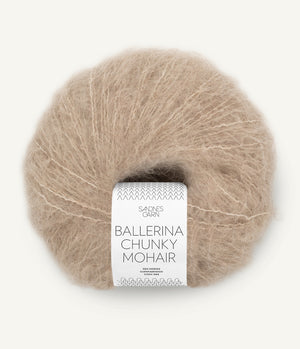 2650 Beige Melange  - Ballerina Chunky Mohair - Sandnes garn - Garntopia