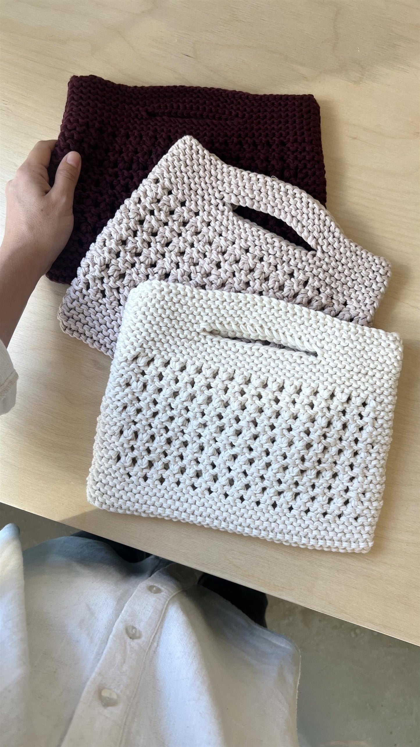 513 Heia miniveske - papiroppskrift - Rauma Garn - Garntopia