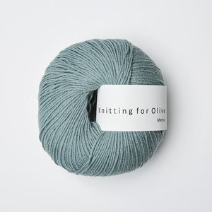 Støvet Aqua -	Merino