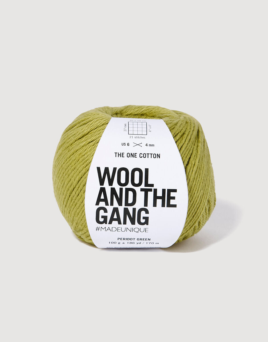 Peridot Green - The One Cotton - Wool and the gang - Garntopia