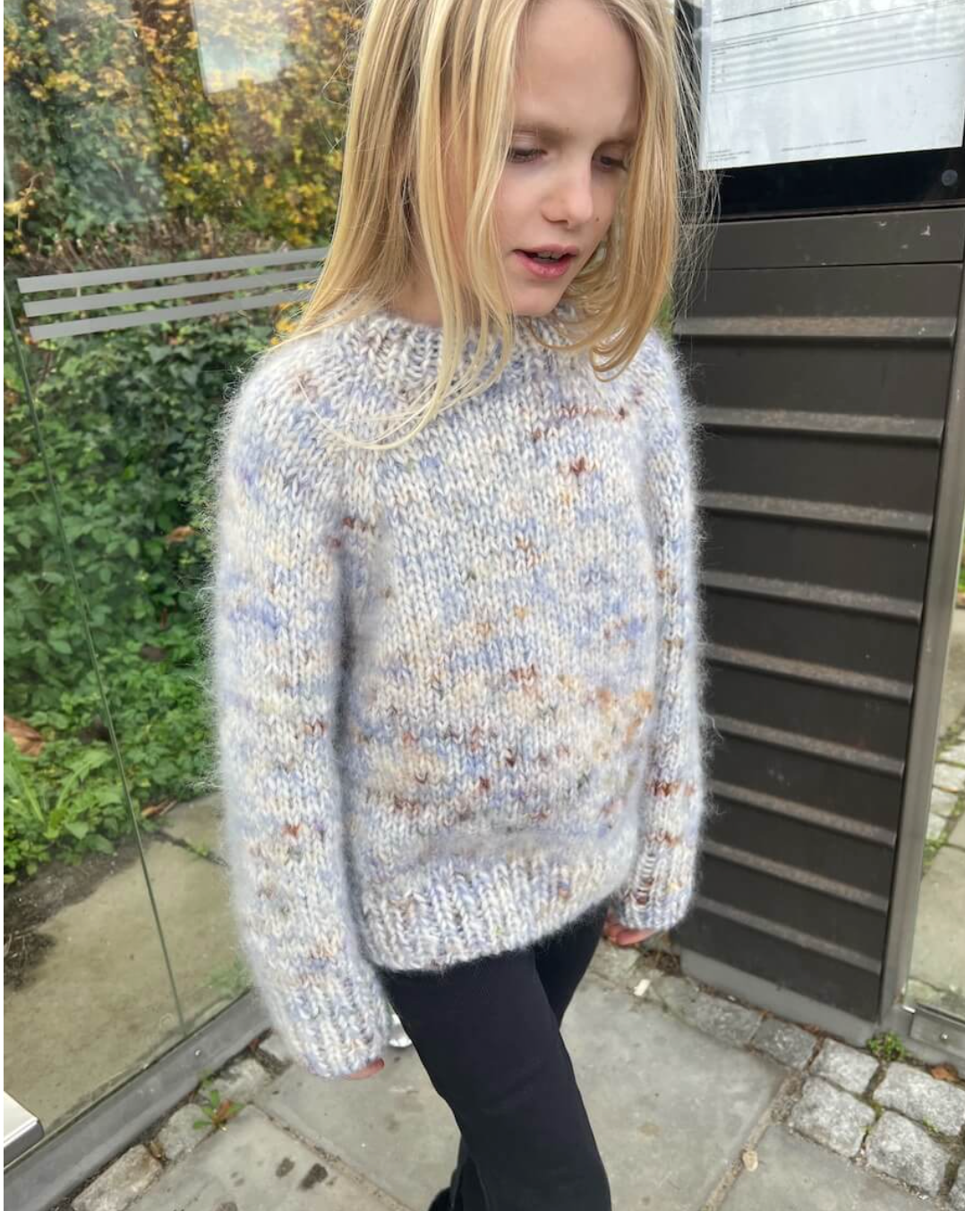 Marble Sweater Junior - Papir - PetiteKnit - Garntopia