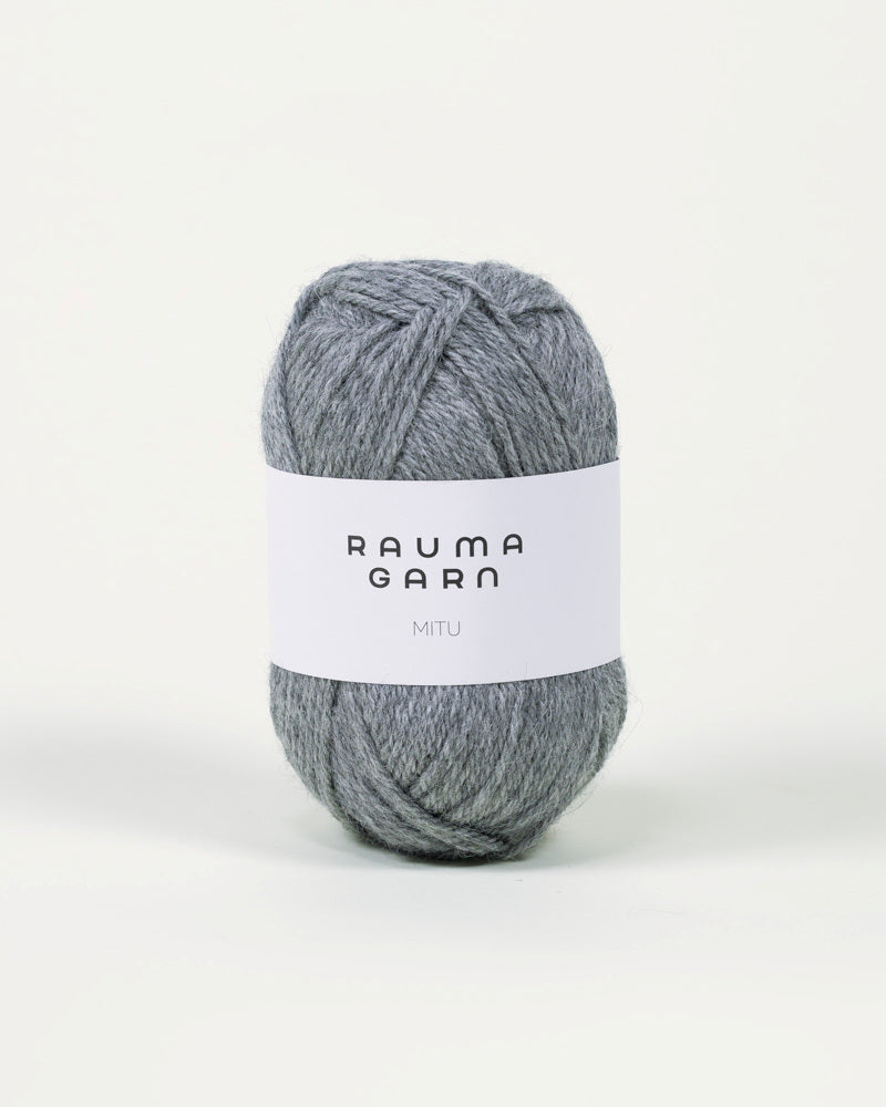 SFN 41 Grå melert -	Mitu - Rauma Garn - Garntopia