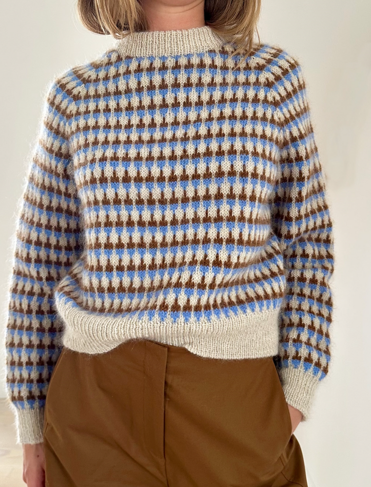 Le Knit - Facet Sweater - Papir - Lene Holme Samsøe - Garntopia