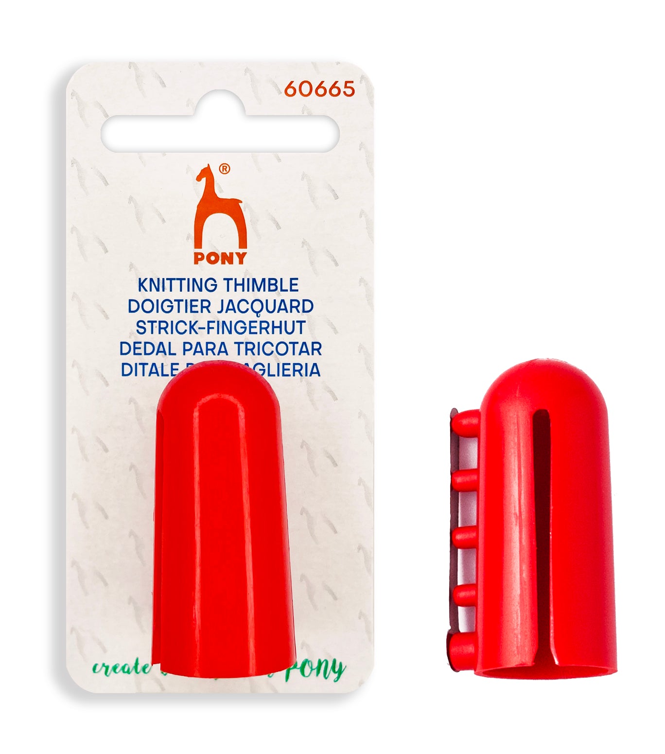 Pony Strikkefingerbøll - plast - Pony - Garntopia